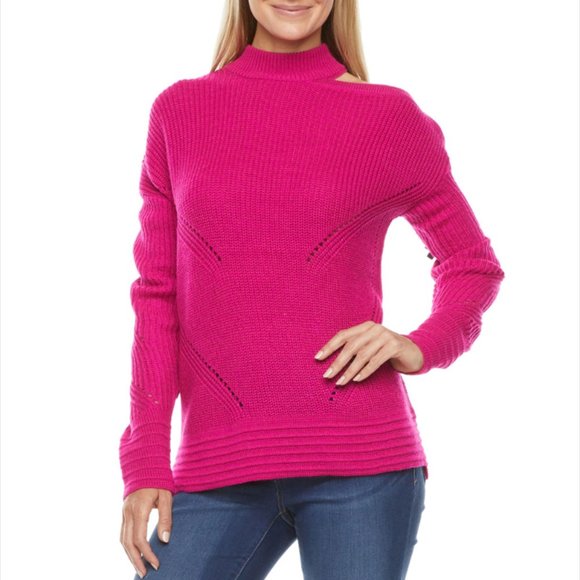 Worthington Women'ss High Neck Long Sleeve Pullover Sweater ( L ) - Picture 1 of 6